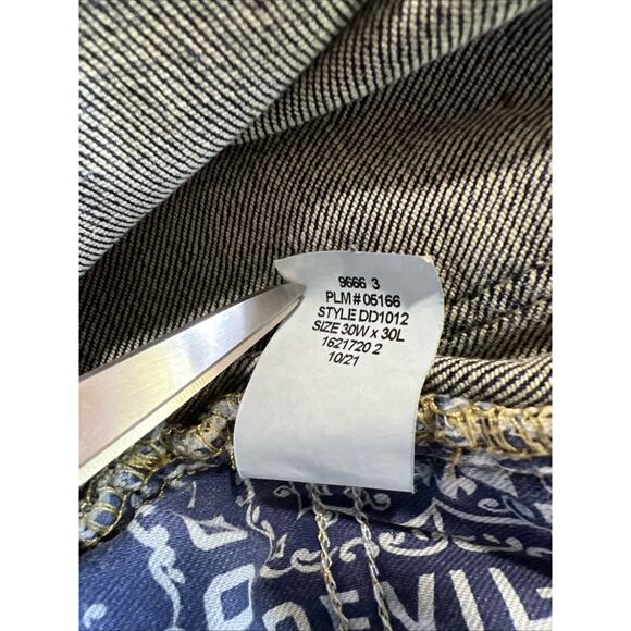 Devil Dog Jeans Mens 30x30 Blue Slim Tapered Sanforized Denim 29" Inseam - Picture 11 of 15